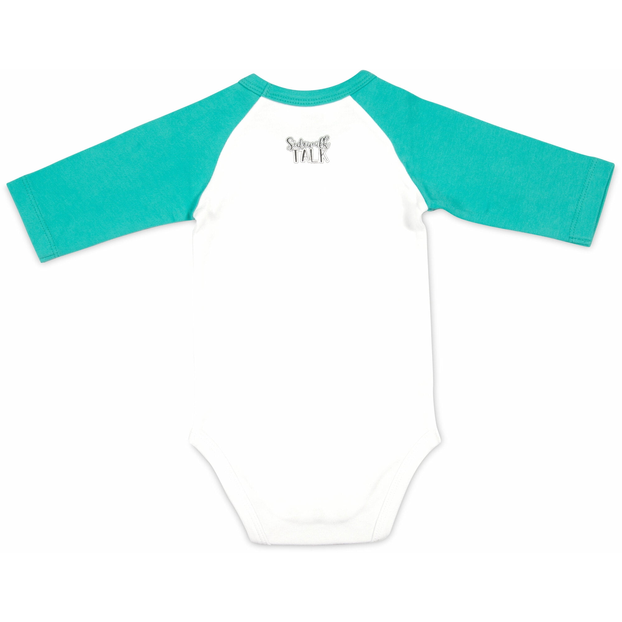 Cat Did It - 12-24 Months 3/4 Length Teal Sleeve Onesie