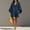 Navy Blue, variant on Morttic Women's Solid Color Batwing Sleeve 2 Piece Set – V-Neck Top & Loose Shorts with Pockets Casual Summer Outfit Apricot,S