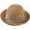 Flower Khaki, variant on Women Floppy Straw Sun Hat Wide Brim Floral Beach Hat Packable Roll up Bucket Cap UPF 50+