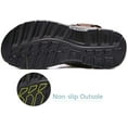 thumbnail image 7 of Visionreast Men Sandals Leather Open Toe Outdoor Hiking Sandals Air Cushion Sport Sandals Waterproof Beach Sandals, 7 of 7