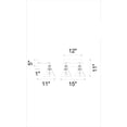 thumbnail image 4 of CWI Lighting Eustis 2 Light Wall Sconce Polished Nickel Finish Home Decor, 4 of 4
