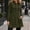 #0041-Army Green, variant on Women's Casual Hoodies Midi Dress Loose Fit with Pockets Ladies Hoodie Dress Fall Fashion Easy Care