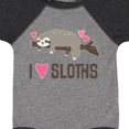 thumbnail image 4 of Inktastic I Love Sloths Girls Baby Bodysuit, 4 of 5