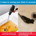 thumbnail image 5 of QenASHaing Drain Snake, Spring Drain Clog Remover with Electric Drill Connector, Durable Metal Hair Snake Tool Drain Opener for Sewer Kitchen Sink Bathroom Clogged Unblocker, 5 of 7
