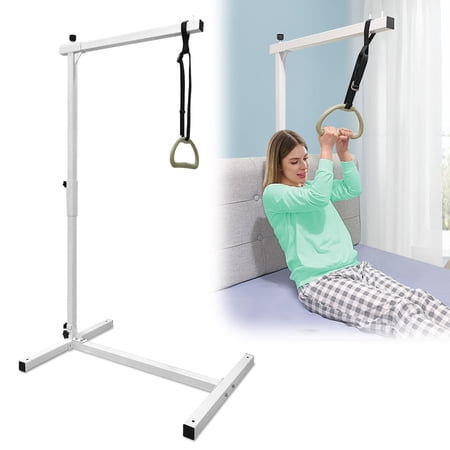 Bed Trapeze Bar,Adjustable Height Heavy Duty Steel Trapeze Bar for Bed Mobility Aids,250 LBS Load Limit,Free Standing Trapeze Bar Suitable for Bedroom
