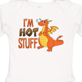 thumbnail image 4 of Inktastic I'm Hot Stuff- Cute Dragon Boys or Girls Long Sleeve Baby Bodysuit, 4 of 5
