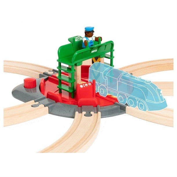 BRIO, Turntable and Figure Railway Accessory, 33476, Wooden