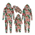 thumbnail image 5 of Odeerbi Christmas Onesie Pajamas for Family Holiday Sleep Jumpsuit Long Sleeve Family Christmas Pajamas Matching Sets Toddler Fashion Printed Hooded Jumpsuit Sleepwear PJs Set Green, 5 of 5
