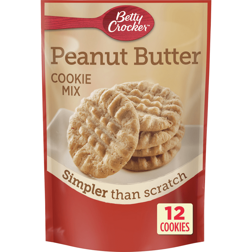 Betty Crocker Peanut Butter Snack Size Cookie Mix 7.2 oz