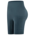thumbnail image 4 of cocolona Womens Summer Casual High Waist Biker Shorts Elastic Waist Stretch Breathable Athletic Yoga Shorts with Pocket, 4 of 4
