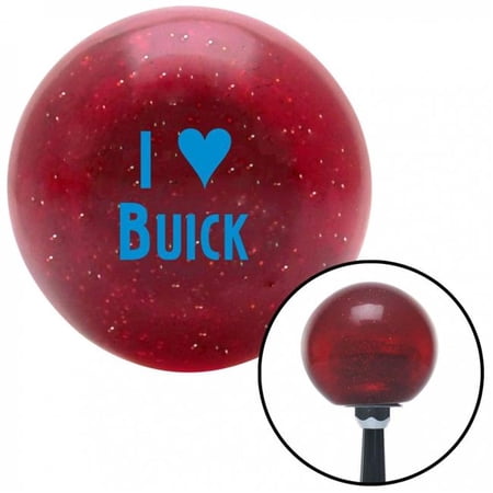 American Shifter 51094 Blue I 3 BUICK Red Metal Flake Shift Knob with M16 x 1.5 Insert Shifter Auto Brody