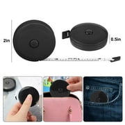 EEEkit 2pcs 60 Soft Tape Measure, Retractable Double Scale Body Sewing Tailor Ruler, Mini Knitting Craft Weight Loss Measurement Tape