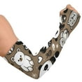 thumbnail image 2 of ALAZA Cute Bear Panda UV Sun Protection Arm Sleeves UPF 50+ Compression Cooling Sleeve 1 Pair, 2 of 7