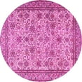 thumbnail image 1 of Ahgly Company Indoor Round Persian Pink Traditional Area Rugs, 8' Round, 1 of 4