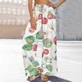 thumbnail image 2 of QATAINLAV Womens Wide Leg Palazzo Pants Boho Floral 2025 Summer Beach Pant Flowy Casual Lounge Trousers for Vacation Clothes Multicolor XXL mother's day gifts, 2 of 7