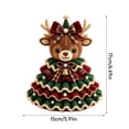 thumbnail image 3 of DIY Crochet Christmas Tree Kit, Animal Christmas Tree Crochet Craft Kit, Complete Handmade Holiday Decoration Set, Great For Indoor Tabletop Seasonal Display And Xmas Home Styling(Fox), 3 of 9