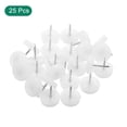 thumbnail image 3 of Uxcell Nail on Furniture Glides, 25 Pack 17.5mm Plastic Furniture Feet Sliders, White, 3 of 5