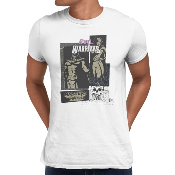 Masters Of The Universe Movie Evil Warriors Rectangle Men's T Shirt (White, S-XXXL)