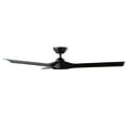 thumbnail image 3 of Torque 3-Blade Smart Ceiling Fan 58in Matte Black with Remote Control, 3 of 10