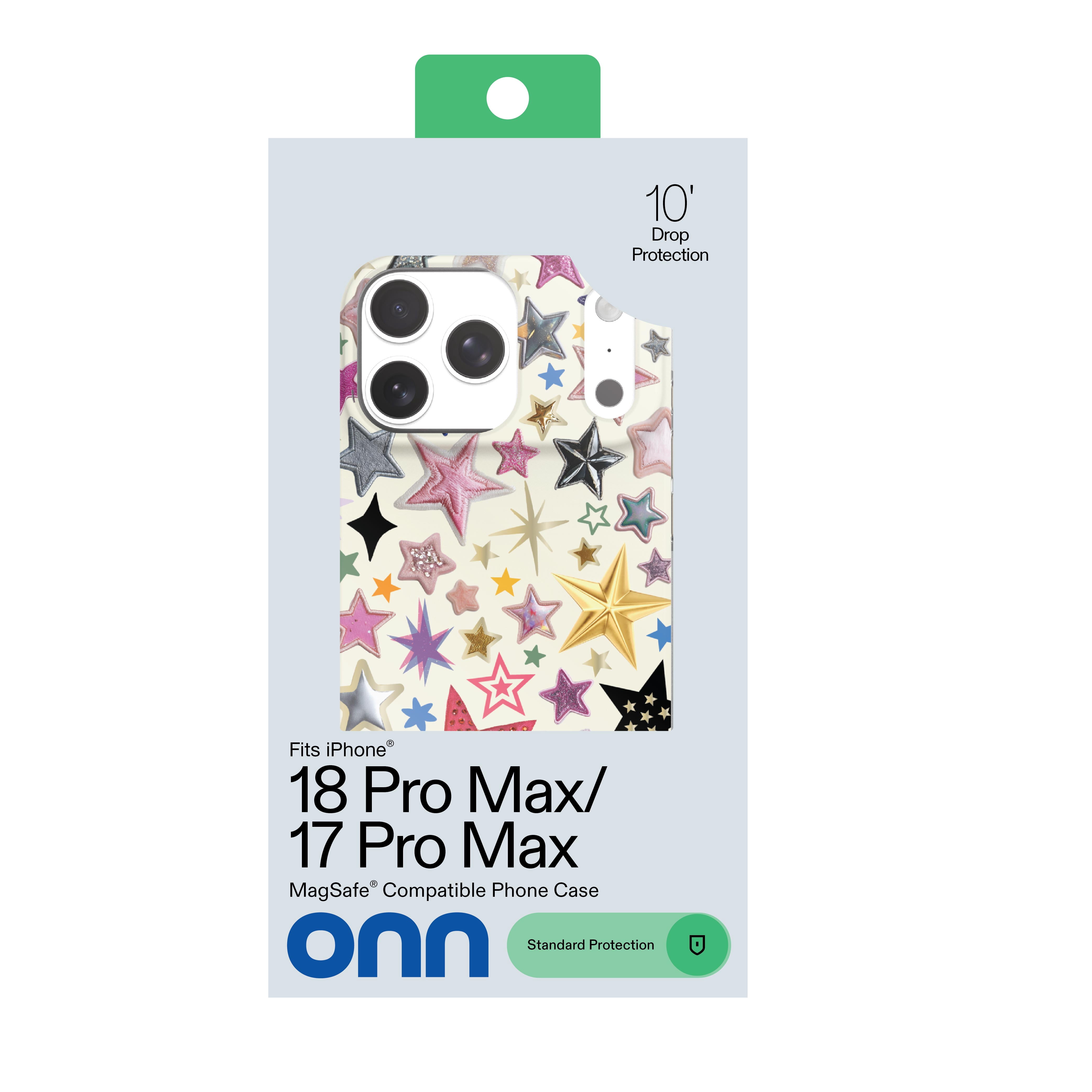 onn Phone Case for iPhone 18 Pro Max / 17 Pro Max, MagSafe Compatible - Multicolor Stars