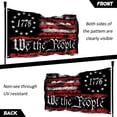 thumbnail image 2 of Fulaismgs We The People 1776 Bandera de doble cara 3 x 5 al aire libre Betsy Ross 13 estrellas Constitución americana banderas decoración de jardín interior con 2 ojales, 2 of 5