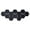 Black, variant on Flexible Reflective Hexagon Mirror Sheets Self-Adhesive Mirror Tiles Non-Glass Mirror Stickers for Home Decoration Daily Use Living Room Bathroom Countertop