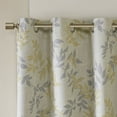 thumbnail image 4 of SunSmart Julie Printed Botanical Blackout Window Curtain Panel, Yellow, 50"W x 95"L, 4 of 6