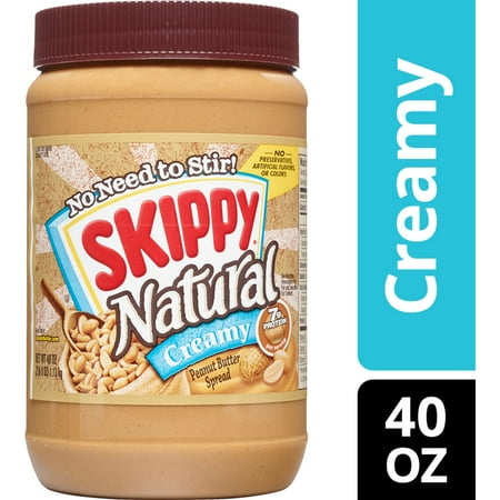 SKIPPY Natural Creamy Peanut Butter Spread 40 oz