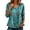 Blue, variant on HCYSFG Women's Casual Retro T Shirts Round Neck 3/4 Sleeve Western Floral Print Activewear Top Summer Vacation Everyday Sporty Tee
