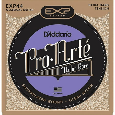 D'Addario EXP44C Coated Extra Hard Classical Guitar (Best Coated Guitar Strings)