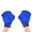 Blue, variant on 1 Pair Paddle Fin for Swim Training Water Resistance Gear Frogs Type Webbed Swimming Paddles Nylon Swimming Glove