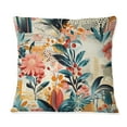 thumbnail image 2 of Designart "Metropolitan Tropical Fusion" Tropical Printed Throw Pillow, 2 of 5