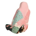 thumbnail image 2 of Wukai Colorful Cat With Flowers Full Set Car Seat Covers with Soft Padding Universal Auto Front Seats Protector and Cushion Mat, 2 of 5