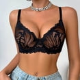 thumbnail image 6 of Bras for Women Plus Size New Plus Size Women’s Lace Bras, No Underwire Push up Bralettes, Lightweight Breathable Support Everyday Bras, 6 of 9