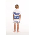 thumbnail image 3 of Hawaii Hangover Boy Aloha Luau Shirt Cabana Set in DiamoneHead Palms Beach in Navy, 3 of 5