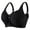 Black, variant on Front Closure Bras for Women No Underwire Plus Size Wireless Comfortable Cotton Sleep Bra for Older Womens Bras