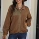 thumbnail image 4 of Chaquetas Para Mujer Prendas de Abrigo Color Sólido Botón Recreativo Manga Larga Solapa Abrigo Tops Odeerbi  ODB132324, 4 of 7