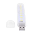 thumbnail image 4 of Likrtyny Mini Lámpara Lectura Brillante Libro USB Portátil para PC Portátil (blanco 8LED), 4 of 9