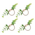 thumbnail image 4 of Hotel Table Napkin Rings,4Pcs Napkin Rings Simple Napkin Buckle Handicraft Flower Napkin Rings Achieve More, 4 of 7
