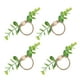 thumbnail image 5 of Anillos para servilletas de mesa de hotel, 4 anillos para servilletas, anillos para servilletas de flores simples, hebilla para servilletas, diseño exquisito, 5 of 8