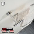 thumbnail image 4 of Double Towel Bar Matte Stainless Steel Bath Towel Rack for Bathroom Towel Holder Wall Mount Total Length TBLPB, 4 of 9