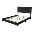 thumbnail image 3 of Home Design Sana Queen Upholstered Panel Bed with 2 Nightstands, 3 of 6