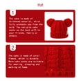 thumbnail image 2 of Minnieouse Gorro y esponjoso con pompones y bolas para la cabeza, buena retención de calor, orejeras plegables, gorros de gran elasticidad, Type9 NO9, 2 of 6