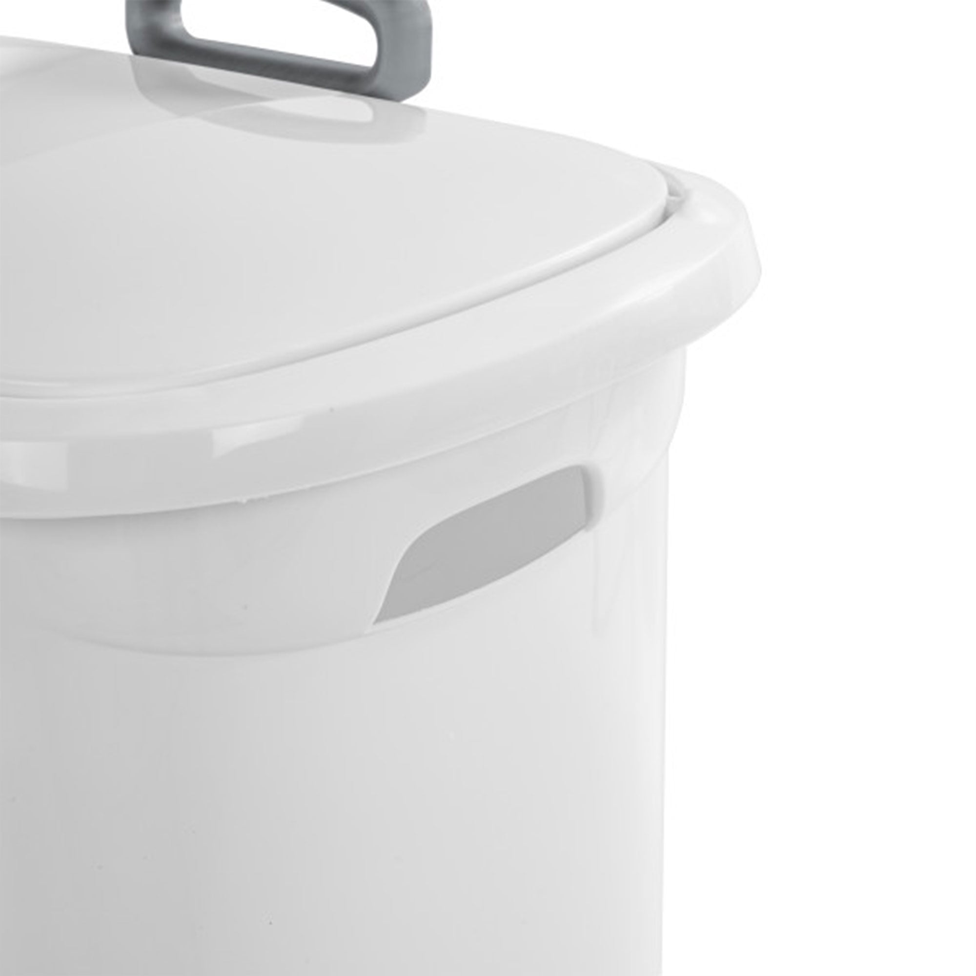 Sterilite White Laundry Hamper w/ Lift-Top, Wheels, & Pull Handle, 9 Pack