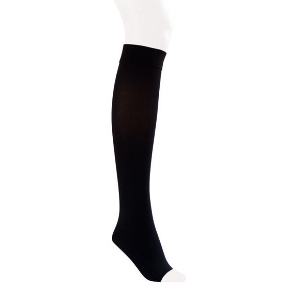 Jobst Opaque SoftFit 15-20 Open Toe Knee High Compression Stockings Black Small
