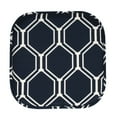 thumbnail image 2 of Mirage Hexagonal Print Memory Foam Chair Pads 6 Pack Navy/White, 2 of 5