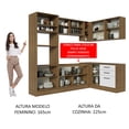thumbnail image 5 of Cocina Integral de Esquina 399cm Agata Madesa 01 Marrón/Blanco, 5 of 5