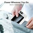thumbnail image 4 of 5000mAh Magnetic Wireless Power Bank, 22.5W Fast Charging with LED Digital Display, Compatible with Wireless and Wired Charging, USB -C Battery Pack for Quick Charging Mobile Power, White, 4 of 12