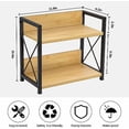 thumbnail image 4 of Countertop Shelf Organizer, 2 Tier Kitchen Spice Rack Organizer for Countertop, Wood Coffee Counter Shelf Organizer for Home (Bamboo, S), 4 of 9
