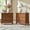 Cherry, variant on 27" Traditional 3 Drawers Solid wood End Table with Charging Station Walnut